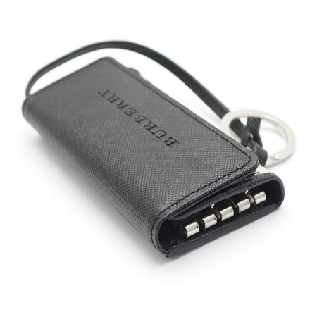  BURBERRY バーバリー キーケース　箱付 TI 4665　09 ブラック×ベージュチェック