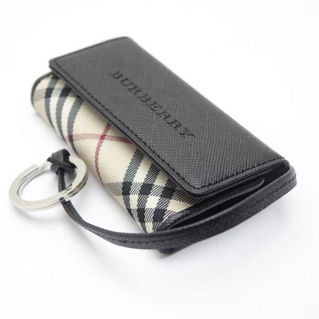 BURBERRY バーバリー キーケース　箱付 TI 4665　09 ブラック×ベージュチェック Aランク