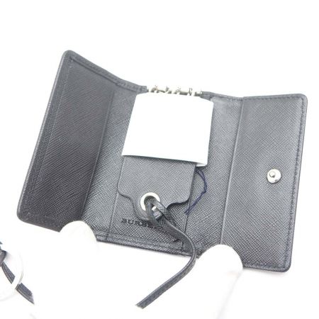  BURBERRY バーバリー キーケース　箱付 TI 4665　09 ブラック×ベージュチェック