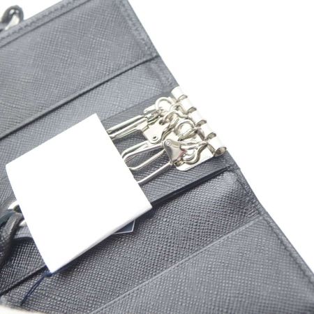  BURBERRY バーバリー キーケース　箱付 TI 4665　09 ブラック×ベージュチェック