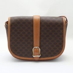 ◆◆ CELINE セリーヌ ショルダーバッグ DM93 ブラウン 一部地域を除き送料無料 Bランク