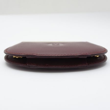  Cartier カルティエ がま口 コインケース  エンジ 【送料無料】