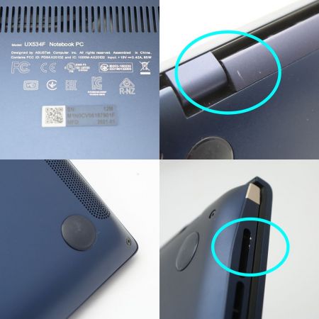  ASUS エイスース ノートパソコン ZenBook Windows11 UX534F ネイビー