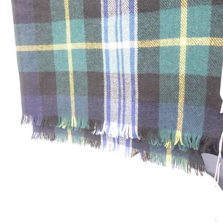  Johnstons ジョンストンズ カシミア100％　スカーフ　チェック グリーン x イエロー 【送料無料】