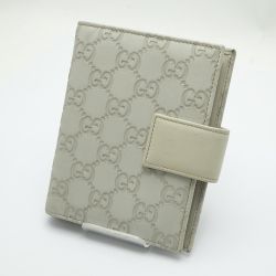 ◆◆ GUCCI グッチ グッチシマ 手帳カバー 115240 アイボリー Bランク