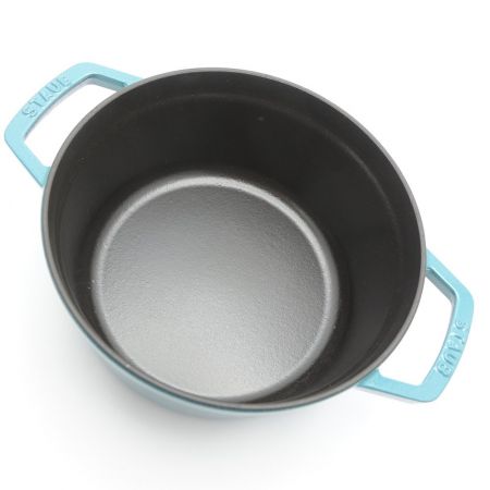  STAUB ストウブ ピコ・ココットラウンド　22cm　2.6L ミント 一部地域を除き送料無料