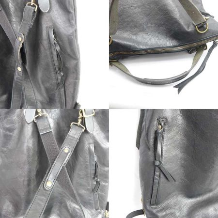  masafumi shimada Less 馬革トートリュック3way. Ｌサイズ ブラック