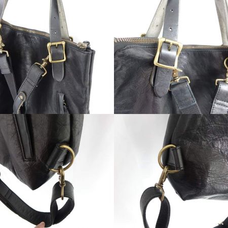  masafumi shimada Less 馬革トートリュック3way. Ｌサイズ ブラック