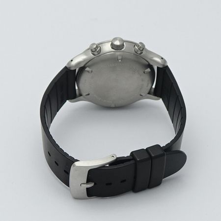  PORSCHE DESIGN クォーツ 箱付 ラバー ブラック エテルナ/2022.2電池交換 6600.41 一部地域を除き送料無料