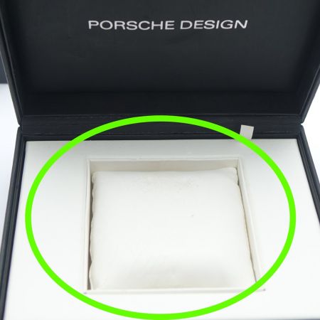  PORSCHE DESIGN クォーツ 箱付 ラバー ブラック エテルナ/2022.2電池交換 6600.41 一部地域を除き送料無料
