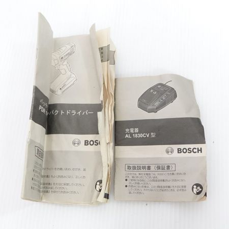  BOSCH ボッシュ バッテリーインパクトドライバー PDR18LI 一部地域を除き送料無料
