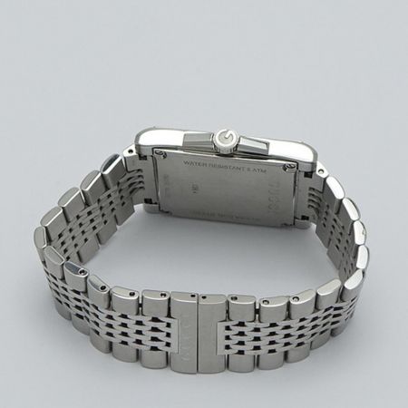  GUCCI グッチ タイムレス レクタングル クオーツ腕時計 138.4 シルバー 一部地域を除き送料無料