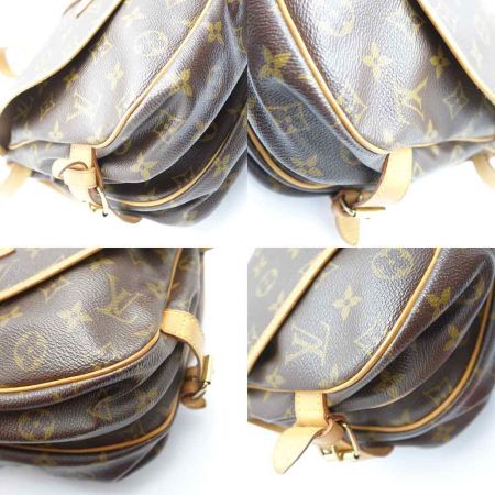 LOUIS VUITTON ルイヴィトン モノグラム ソミュール30 布袋付 M42256 ブラウン 一部地域を除き送料無料