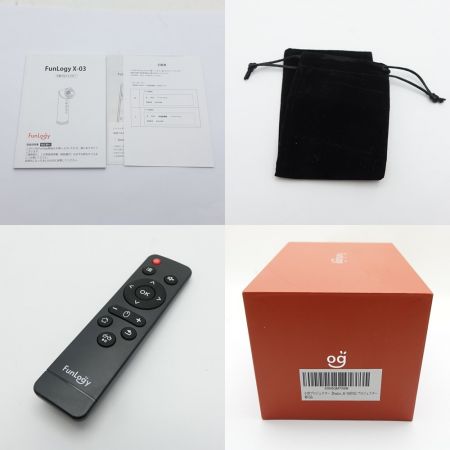  SANDLOTS 小型プロジェクター　 FunLogy X-03 ブラック 一部地域を除き送料無料