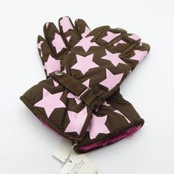 ◆◆ Vivienne Westwood ヴィヴィアン・ウエストウッド 手袋　グローブ　星柄 ピンク x ブラウン 【送料無料】 Sランク