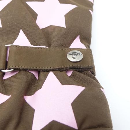  Vivienne Westwood ヴィヴィアン・ウエストウッド 手袋　グローブ　星柄 ピンク x ブラウン 【送料無料】