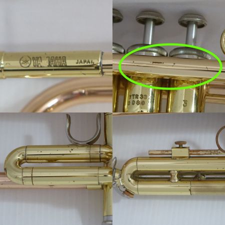  YAMAHA ヤマハ トランペット　マウスピース一つ欠品 YTR3320 一部地域を除き送料無料