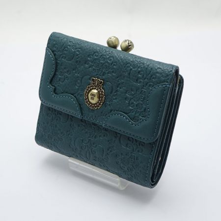 【中古】 ANNA SUI アナスイ ヴィンテージローズ 二つ折り財布