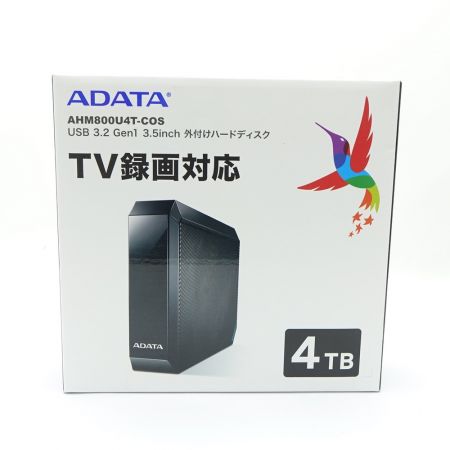  ADATA USB 3.2 Gen 3.5inch 外付けハードデイスク　4TB AHM800U4T-COS 一部地域を除き送料無料