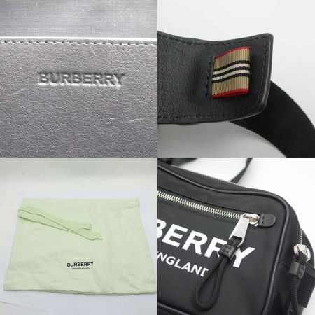  BURBERRY LONDON バーバリーロンドン ウエストポーチ　ナイロン 8021089 ブラック 一部地域を除き送料無料