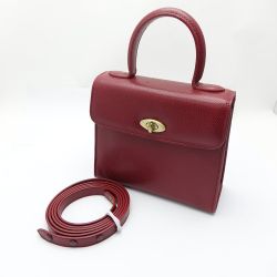 ◆◆ COACH コーチ 2WAYバッグ　ストラップ付 4413 エンジ 一部地域を除き送料無料 Bランク