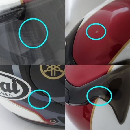  Arai×YAMAHA ヘルメット 59.60cm 未満 CRANK PROFILE レッド 【一部地域を除き送料無料】