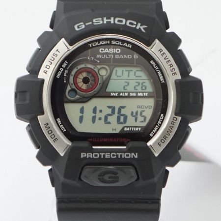 【中古】 CASIO カシオ G-SHOCK 電波ソーラー 3268 ブラック 一部