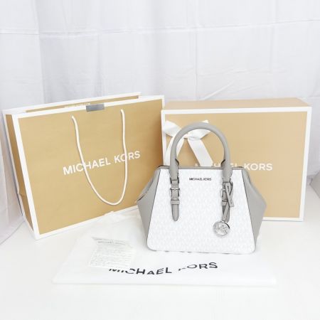  MICHAEL KORS マイケルコース ハンドバッグ　2WAYバッグ 35TOSCFM2B ライトグレー 一部地域を除き送料無料