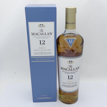  The MACALLAN マッカラン ウイスキー　40％　700ml　12年　箱付 一部地域を除き送料無料 未開栓