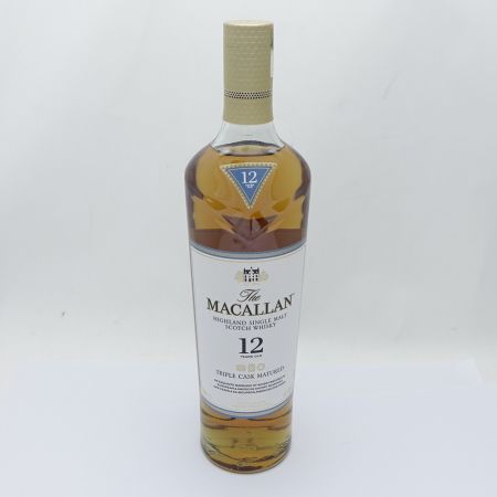  The MACALLAN マッカラン ウイスキー　40％　700ml　12年　箱付 一部地域を除き送料無料 未開栓