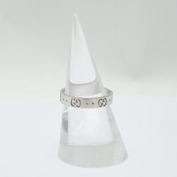 ◆◆ GUCCI グッチ リング K18 4.0g 約14号 750刻印　ホワイトゴールド Bランク