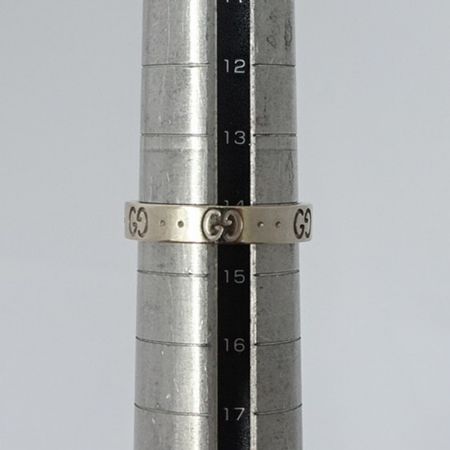  GUCCI グッチ リング K18 4.0g 約14号 750刻印　ホワイトゴールド