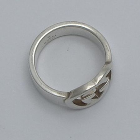  グッチ GGロゴ リング 指輪 インターロッキング シルバー