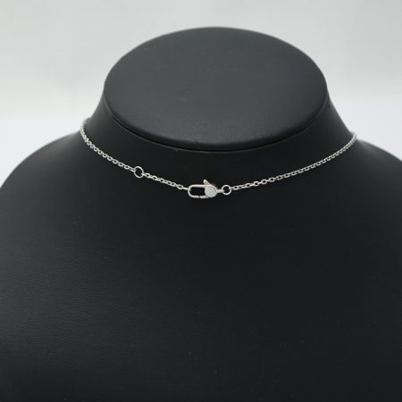  GUCCI グッチ SV インターロッキング ハートネックレス