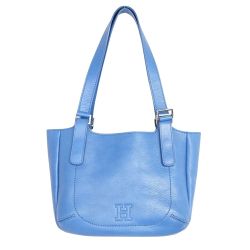 ◆◆ HIROFU ヒロフ トートバッグ　内側ヨゴレあり ブルー Bランク