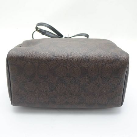  COACH コーチ 2WAYバッグ　ミニボストン F58312 ブラウン x ブラック 一部地域を除き送料無料