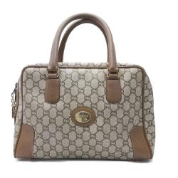 ◆◆ GUCCI PLUS ボストンバッグ ブラウン 【一部地域を除き送料無料】 Cランク