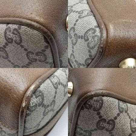  GUCCI PLUS ボストンバッグ ブラウン 【一部地域を除き送料無料】