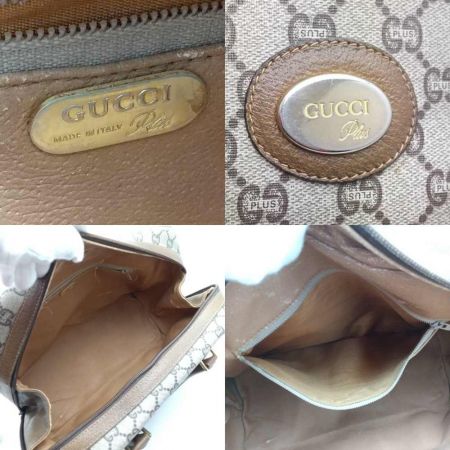  GUCCI PLUS ボストンバッグ ブラウン 【一部地域を除き送料無料】