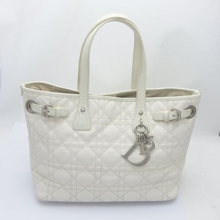  Christian Dior クリスチャンディオール パナレア ハンドバッグ 01-BO-1111 アイボリー 一部地域を除き送料無料