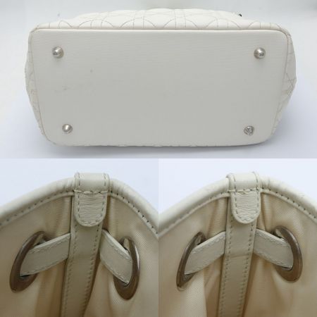  Christian Dior クリスチャンディオール パナレア ハンドバッグ 01-BO-1111 アイボリー 一部地域を除き送料無料