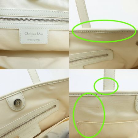  Christian Dior クリスチャンディオール パナレア ハンドバッグ 01-BO-1111 アイボリー 一部地域を除き送料無料