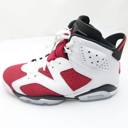  NIKE ナイキ エアジョーダン　6　レトロ　カジュアルシューズ　26.5cm CT8529-106 レッド×ホワイト 一部地域を除き送料無料