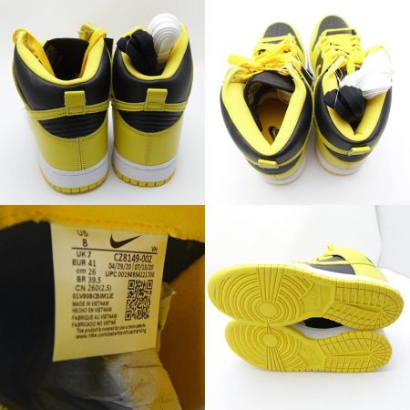  NIKE ナイキ スニーカー　ダンクHI SP　26.0cm CZ8149-002 イエロー×ブラック 一部地域を除き送料無料