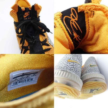  NIKE ナイキ レブロンサファリロースニーカー　26cm CD9471-800 イエロー x グレー 一部地域を除き送料無料