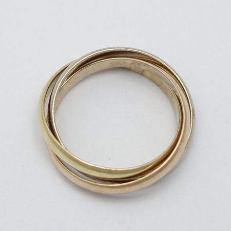  Cartier カルティエ トリニティリング　 K18 6.0g 　15号　 【一部地域を除き送料無料】