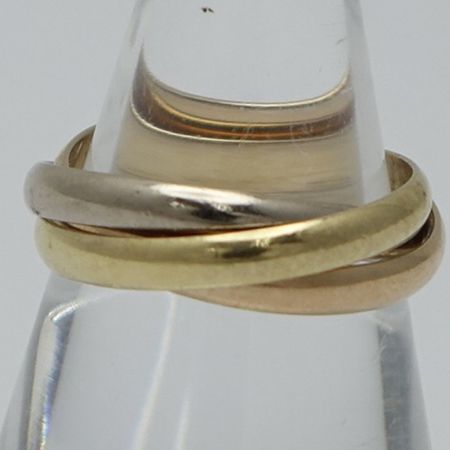  Cartier カルティエ トリニティリング　 K18 6.0g 　15号　 【一部地域を除き送料無料】