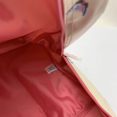  Cath Kidston キャスキッドソン 蝶柄　リュック　バックパック ホワイト/蝶柄 x ピンク 一部地域を除き送料無料