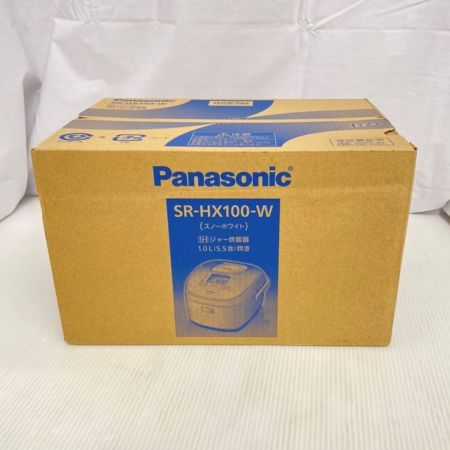  Panasonic パナソニック IH炊飯ジャー 5.5合 SR-HX100-W 一部地域を除き送料無料