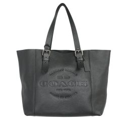 ◆◆ COACH コーチ メンズトートバッグ F39947 ブラック 一部地域を除き送料無料 Bランク